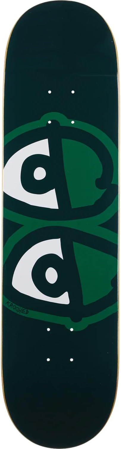 Eyes  Green Skateboard Deck - 8.25" x 32"