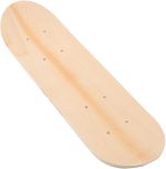 Blank Skateboard Deck for Kids - 7-Ply Maple Wood, Double-Sided Graffiti Skate Board Deck, 16.9 Inch, Beige, Ideal for Painting and Creativity