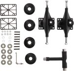 Skateboard Bridge Accessories Aluminum Bracket Bearings and Wheels Set Full Kit Enhance Your Skateboard Performance