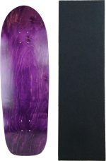 Old School Skateboard Deck Blank Retro 80's 10" x 33" Full Shape with Black Griptape Sheet