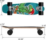Skateboard Complete 22 Inch Mini  for Beginners Kids Boys and Girls - Image 2
