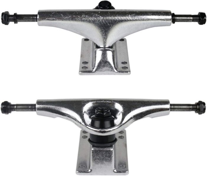 Blank Skateboard Complete 7.75" Natural with Silver Trucks and White Wheels - Image 2