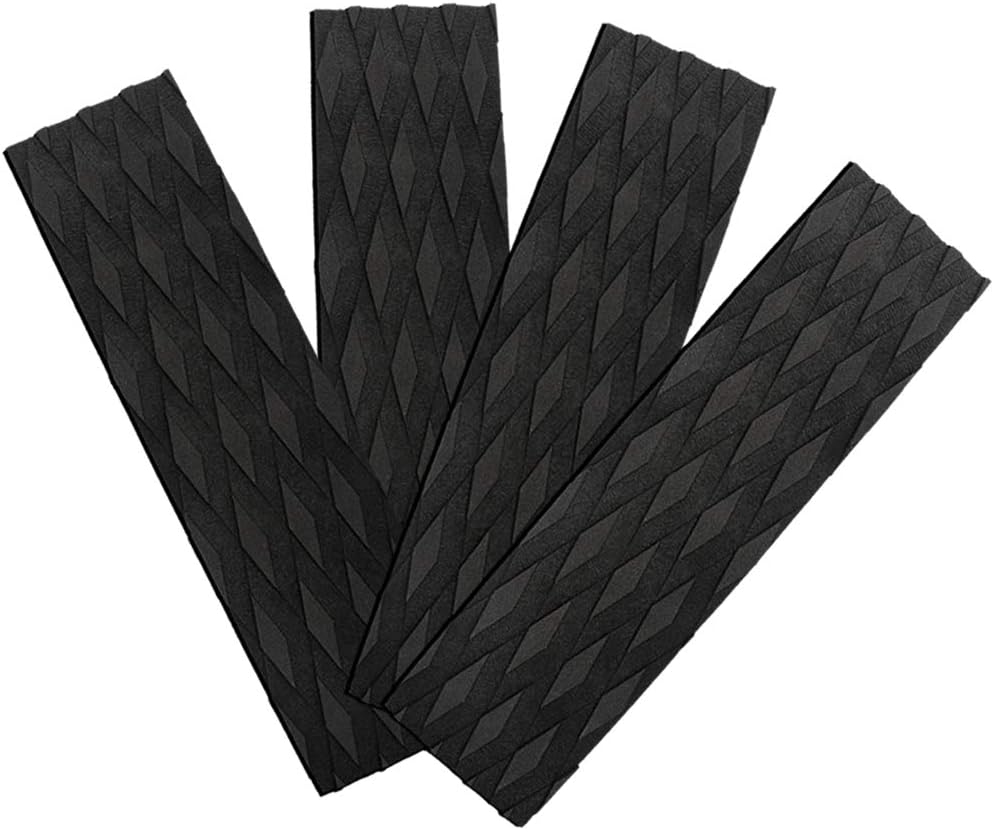 61c5UsP-qpL._AC_SL1024_.jpg 4 Pieces Surfboard Traction Pads Surfing Skimboard Deck Traction Pads Anti-Slip Front Tail Pad fit for Kiteboard Surfboards,Skimboards,Longboards,Shortboards,Kayak,Fish Board - Image 1