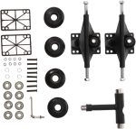 Skateboard Bracket and Wheel Set Full Skateboard Bridge Accessories Kit Strong Lightweight for Skaters