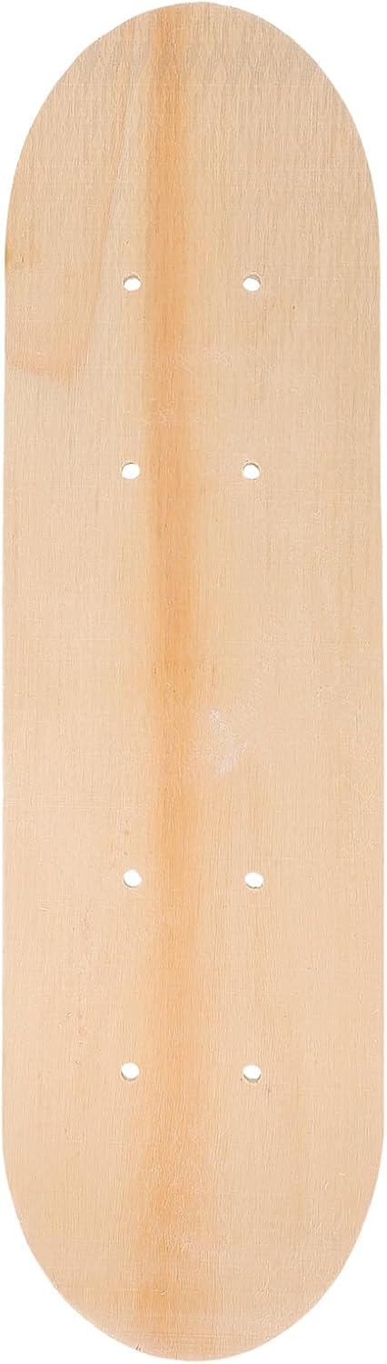 Blank Skateboard Deck for Kids, 7-Layer Maple Wood, Double-Sided Graffiti Board, 16.92 X 4.92 Inch, Ideal for Art Painting and Creativity Development