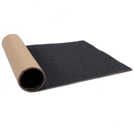 10.6" x 43.3" Black Skateboard Grip Tape Sheet, Bubble Free Waterproof Black Scooter Grip Tape, Longboard Griptape, Sandpaper for Rollerboard Stairs Pedal Wheelchair Steps (110x27cm)