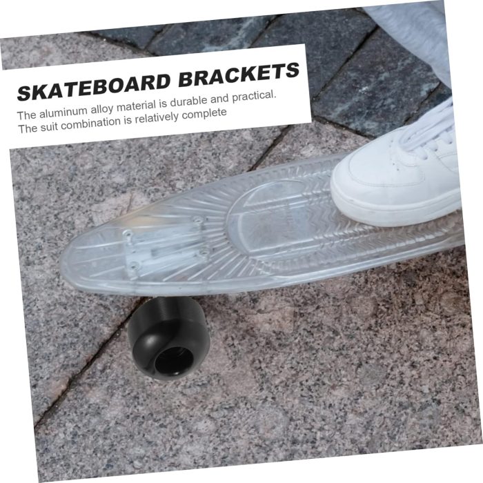 Skateboard Bridge Accessories Aluminum Bracket Bearings and Wheels Set Full Kit Enhance Your Skateboard Performance - Image 2