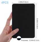 Sticky Anti-Slip mat Non-Slip Rubber Tape Universal Car Dashboard Sticky mat 4pcs Adhesive Waterproof Soundproof Pad Cuttable Heat Resistant Sheet for Safer Handle & Surface for  Floor Cushioning - Image 2