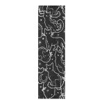 Black Cats Skateboard Grip Tape, Bubble Free Anti Slip Longboard Grip Tape Sheet Sticker Deck Sandpaper for Rollerboard, 33 x 9 Inch - Image 2