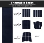 Foam Boat Decking Sheet Universal  Surfboard Traction Pad Non-Slip Grip Mat Trimmable Sheet for Kayak  Yacht Pool Skateboard Skimboard Step Green Yellow Orange Blue Dark Grey Black - Image 2