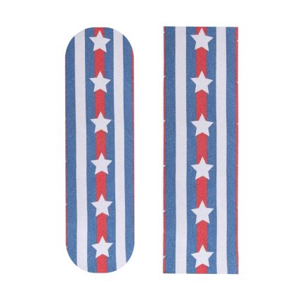 Skateboard Grip Tape 9" x 33", 2Pack American Flag Bubble Free Waterproof Scooter Grip Tape, Longboard Grip Tape for Rollerboard Stairs Pedal Wheelchair Step (23x84cm)