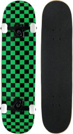 Complete Skateboard - Pro Style Quality - Maple 7-Ply Deck, Aluminum Trucks, Urethane Wheels, Precision Bearings - The Perfect Beginners