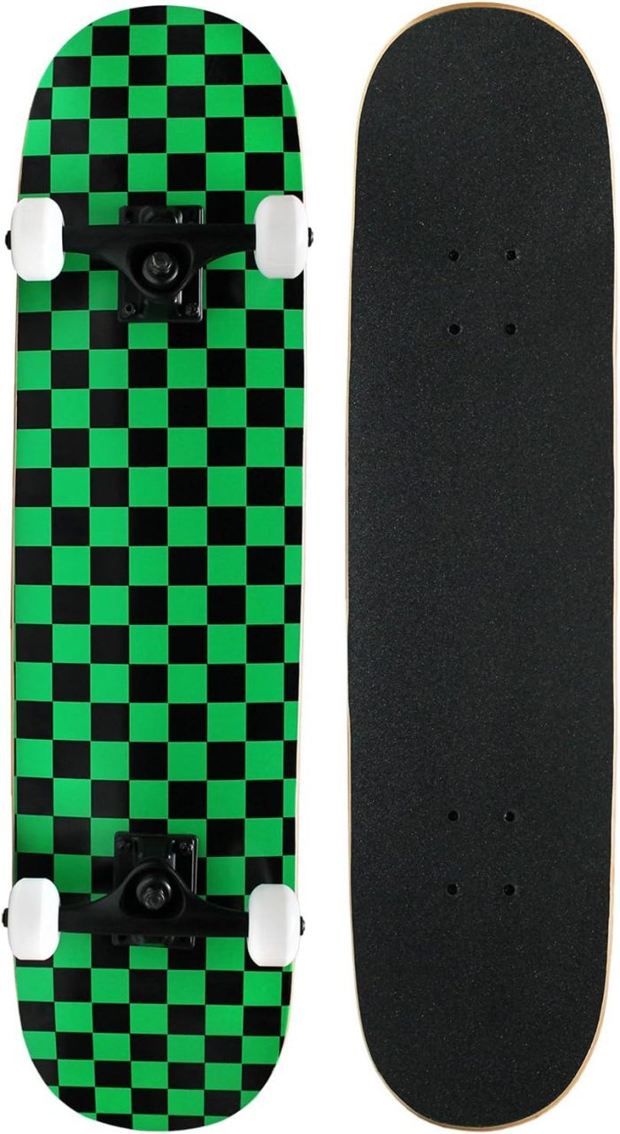 Complete Skateboard - Pro Style Quality - Maple 7-Ply Deck, Aluminum Trucks, Urethane Wheels, Precision Bearings - The Perfect Beginners - Image 1