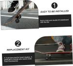 Skateboard Bracket and Wheel Set Full Skateboard Bridge Accessories Kit Strong Lightweight for Skaters - Image 2