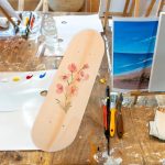 Blank Skateboard Deck for Kids - 7-Ply Maple Wood, Double-Sided Graffiti Skate Board Deck, 16.9 Inch, Beige, Ideal for Painting and Creativity - Image 2