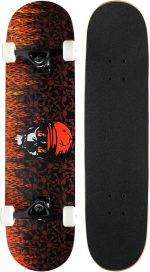 Complete Skateboard - Pro Style Quality - Maple 7-Ply Deck, Aluminum Trucks, Urethane Wheels, Precision Bearings - The Perfect Beginners